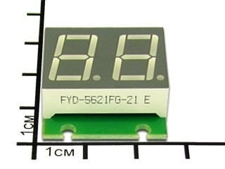 SHD0028R - Двухразрядный светодиодный семисегментный дисплей